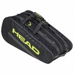 Head Base Racketbag L (9R) Black / Neon Yellow